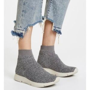 Vince Tyra Gray Sock Shoes Size 7